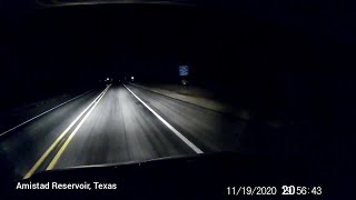 Fireball explodes over Texas on dashcam video