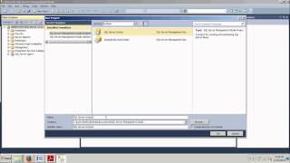 SQL Server Tutorial 2: Using Management Studio to create solutions and projects