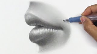How to Draw Lips from the Side + Shading