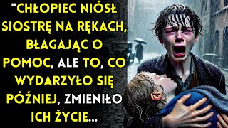 Trzymał młodszą siostrę na rękach, błagając o pomoc... aż ktoś zrobił coś nieoczekiwanego.