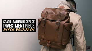 COACH leather backpack investment piece: Hitch Backpack