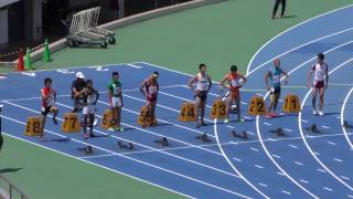 20160618関東高校総体男子100m北関東準決勝1組