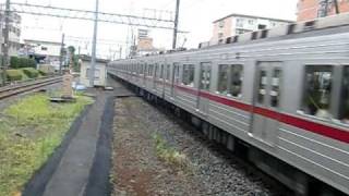 東武9000系（9108F）　普通川越市行き到着　みずほ台にて