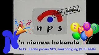 NOS - Eerste promo NPS, bumper met aankondiging (9-12-1994) -2200e video-