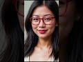 beautiful asian lady wearing glasses portrait vol.2 shorts