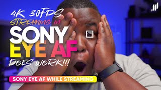 SOLVED: How To Use Eye Autofous in Video while Streaming in 4K with Sony ZV-E10