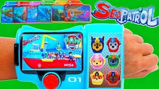 Paw Patrol Sea Patrol Patroller Pup Pad Chase and Marshall Rescue Sea Creatures