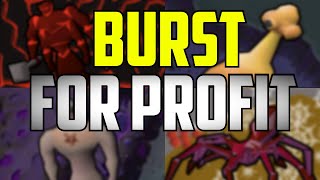 OSRS - 5 Spots to Burst for EASY Profits! (MAGE TRAINING)