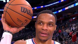 Russell Westbrook talks reaching 25,000 career points, Postgame Interview 🎤