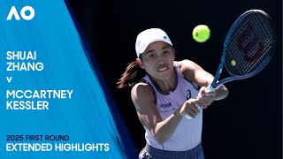 Shuai Zhang v McCartney Kessler Extended Highlights | Australian Open 2025 First Round