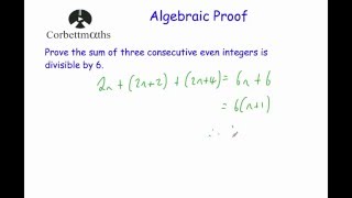 Algebraic Proof - Corbettmaths