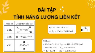 Bài tâp: Tính năng lượng liên kết