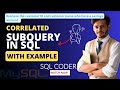 SQL Tutorial - SQL Correlated SUB Query example | Exists operator in SQL