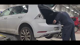 How to remove a 2018 golf back bumper...