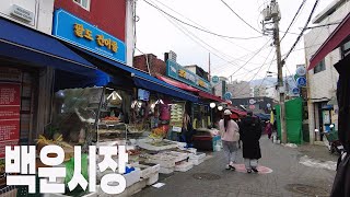 서울 도봉구 백운시장의 겨울 풍경 / Scenery of Baekun Market, the filming location of Squid Game