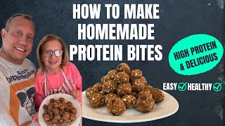 No-Bake Energy Balls: Simple High Protein Snack #healthysnacks #highprotein #energyballs #nobake