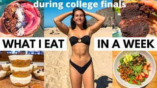 What I Eat In A Week to stay fit as a COLLEGE STUDENT | realistic, easy & healthy holiday recipes