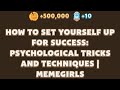 HOW TO SET YOURSELF UP FOR SUCCESS:PSYCHOLOGICAL TRICKS AND TECHNIQUES | Memefi New Video Code