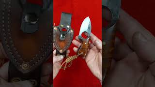 Bushcraft Neck Knife With Custom Sheath | #knifemaking |#bladesmith