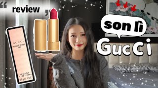 REVIEW SON LÌ NHÀ GUCCI | ROUGE À LÈVRES MAT | MIMI OFFICIAL