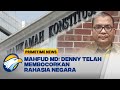 KAWAL PEMILU  - Mahfud MD Tegas Soal Denny Sebut Dapat Bocoran Sistem Pemilu 2024