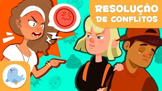 RESOLUÇÃO DE CONFLITOS para crianças 🤝 Assertivo 😡 Agressivo 😞 Passivo 😒 Passivo-agressivo