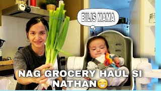 FIRST TIME MAG GROCERY HAUL WITH NATHAN! BEHAVE LANG SYA😁 | Dutch-filipina