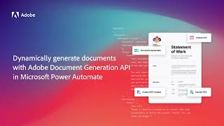 Dynamically generate documents with Adobe Document Generation API in Microsoft Power Automate
