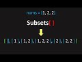 Can You Generate Subsets? (LeetCode 90: Subsets II)