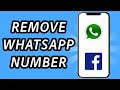 How to remove Whatsapp number on Facebook page 2024 (FULL GUIDE)