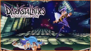 Darkstalkers Resurrection (Xbox 360) - Vampire Savior / DS3 Q-Bee gameplay