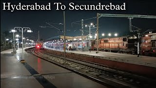 Hyderabad to Secunderabad full journey Onboard sirpur Kaghaznagar InterCity Express