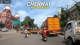 Chennai 4K | Wall Tax Road | Chennai Central | Park Town | George Town