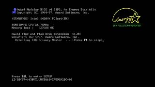 ✵ Old 90s PC boot up/startup (4K) ✵