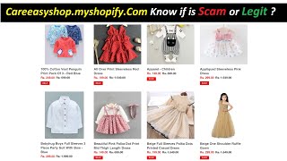 easy shop ! easy shop reviews ! easy shop myshopify ! Careeasyshop.myshopify.Com is Scam or Legit ?