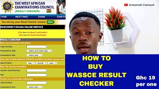 The best way to buy a WASSCE result checker card at Ghc 19