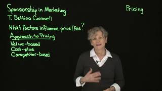 Pricing - Sponsorship in Marketing - Cornwell