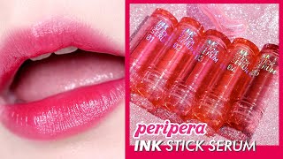 Sub) 예쁜 신상💗 페리페라 잉크 스틱 세럼 리뷰발색 / PERIPERA Ink Stick Serum Review Swatches I 루치나Luchina