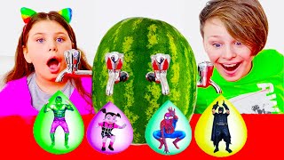 Adriana and Watermelon with a fictional story for kids