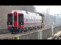 union pacific sd9043mac 8079 with nyc mta kawasaki m8 rail cars in chicago il