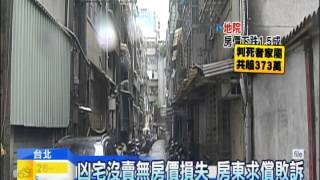 20141108中天新聞　凶宅沒賣無房價損失　房東求償敗訴