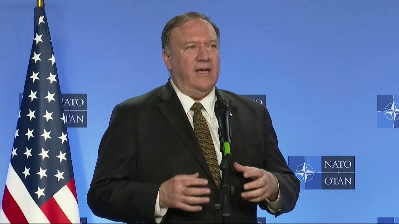 Secretary Pompeo Remarks To The Press At NATO. - YouTube