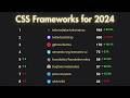 The Best CSS Frameworks for 2024: Tailwind CSS, Bootstrap, and Beyond