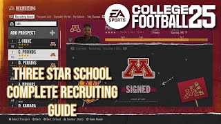 COMPLETE Guide To Three Star School Recruiting - College Football 25