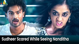 Sudheer Babu Scared While Seeing Nanditha Raj | Prema Katha Chitram | Telugu Horror Scenes