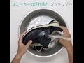 スニーカーの汚れ落とし　シャンプー　【公式シューケア動画】