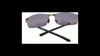 Aoron – lunettes de soleil polarisées pour hommes , verres miroir de conduite, monture métallique, U