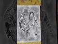 Bhole charniy aradhana+ drawing #viralvideo #bholenath #mahadev #parvati