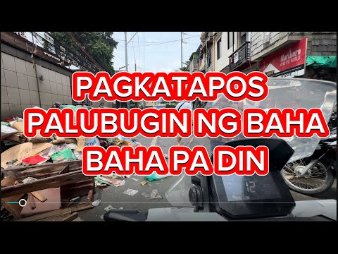 ISANG KATUTAK NA BASURA SA KALYE PAGKATAPOS PALUBUGIN SA BAHA