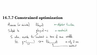 14.7.7 Constrained optimization